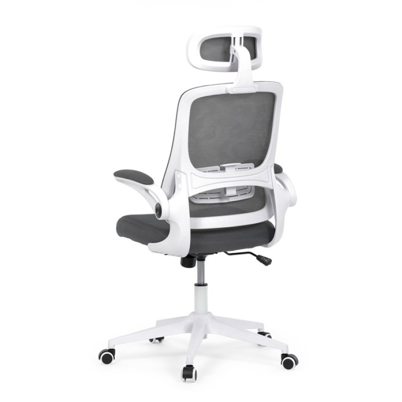 Kancelářská židle, houpací mechanismus, šedá síťovina, KA-Q843 GREY 6