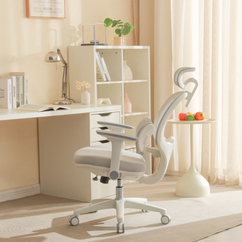 Kancelárske kreslo, sivá/biela, ABRAMO 17