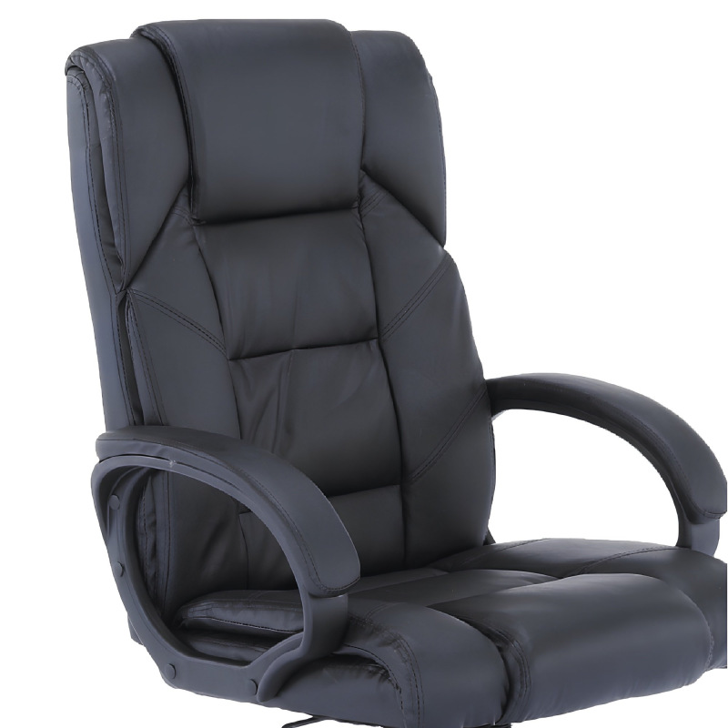 Kancelárske kreslo, čierna ekokoža, SIEMO NEW 3