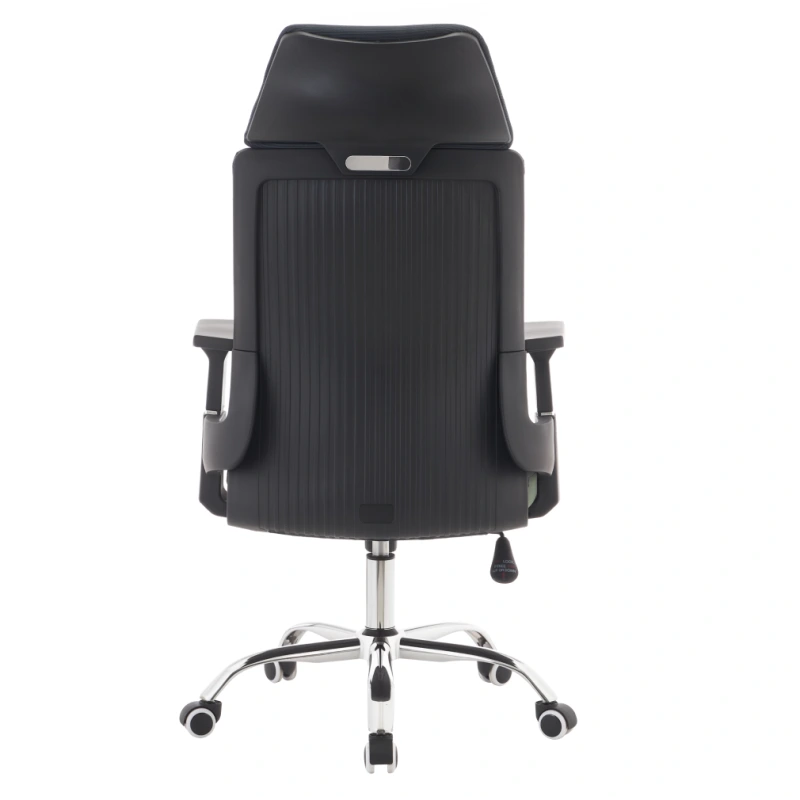 Kancelářské křeslo, tmavě šedá/zelená/chrom, HOLGER 4