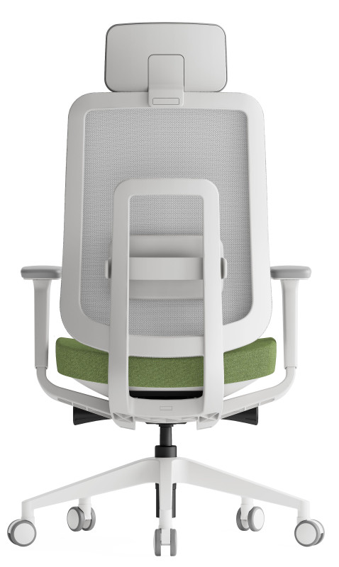 KREDE Kancelárska stolička K42 WHITE zelená 3
