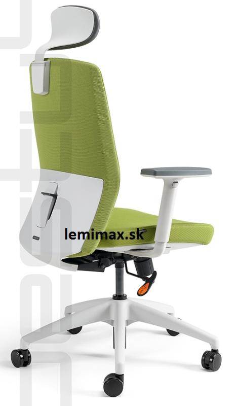 OFFICE PRO bestuhl Kancelářská židle J2 ECO WHITE SP zelená