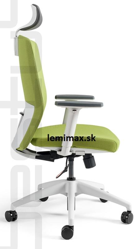 OFFICE PRO bestuhl Kancelářská židle J2 ECO WHITE SP zelená