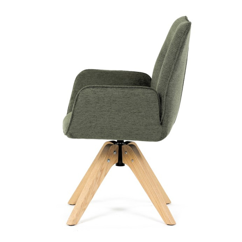 Jídelní židle, zelená, látka, DCH-C2148 GRN2 4