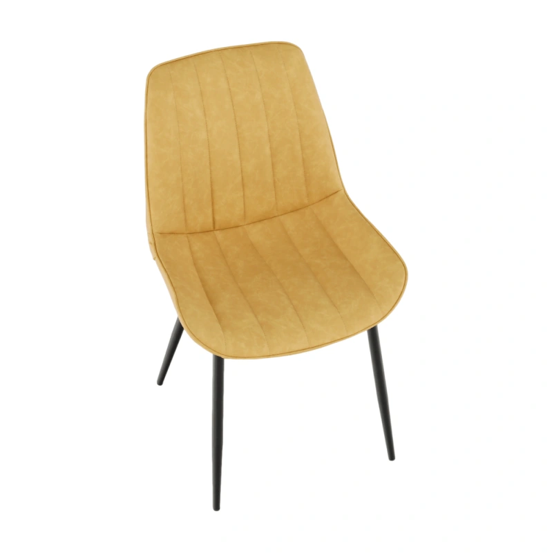 Židle, žlutá / černá, Hazal 8