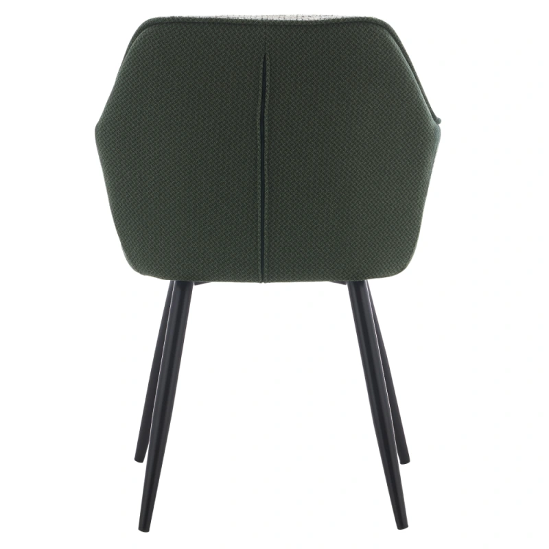 Dizajnové kreslo, zelená/svetlosivý melír/čierna, KATRIEL 4