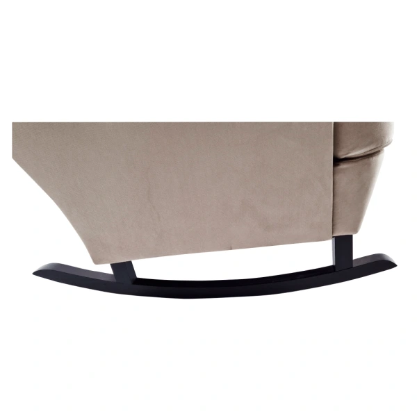 Hojdacie kreslo ušiak, béžová/čierna, TEJA 10