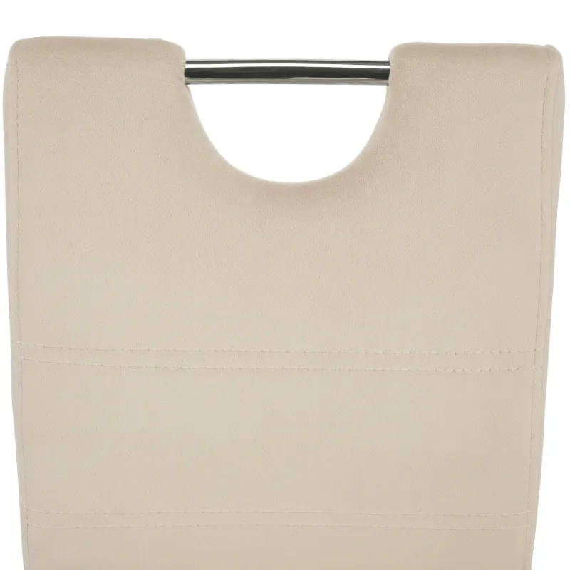 Jídelní židle, béžová Dulux Velvet látka, ABIRA NEW 6