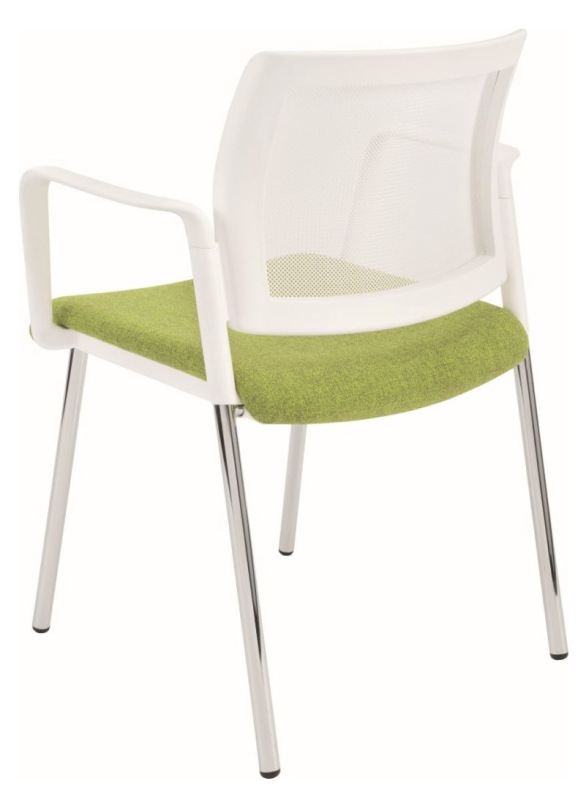 Konferenčná rokovacia stolička KENT PROKUR SIEŤ black & white CURA, LUCKY 8