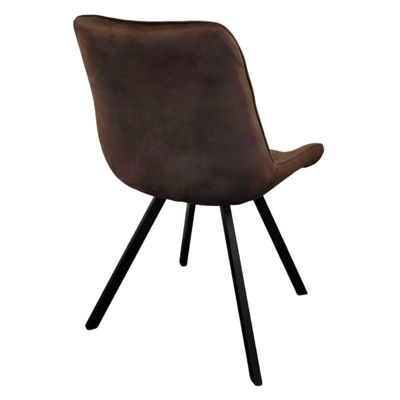 Jídelní židle, tmavě hnědá Velvet látka/ černá, SAMIRA 7