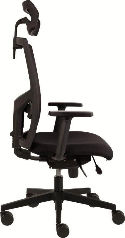 Kancelárska stolička GAME ŠÉF čalúnenie KOŽENKA Silvertex, Valencia 1