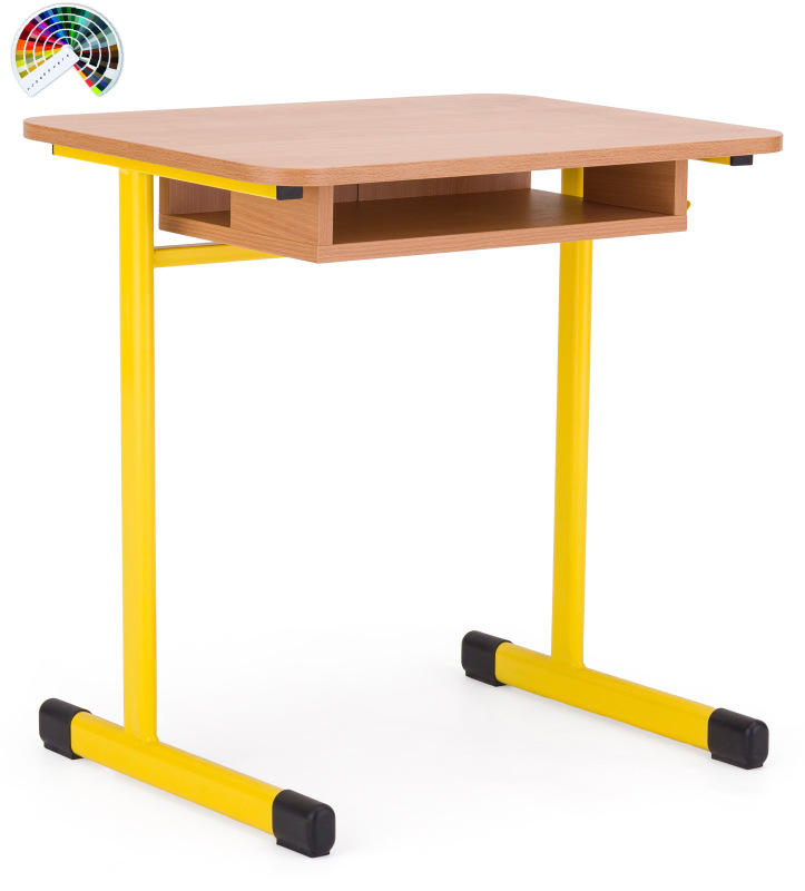 Školní žákovská jednosedadlová lavice VARIOFIX pevná, různé barvy a velikosti