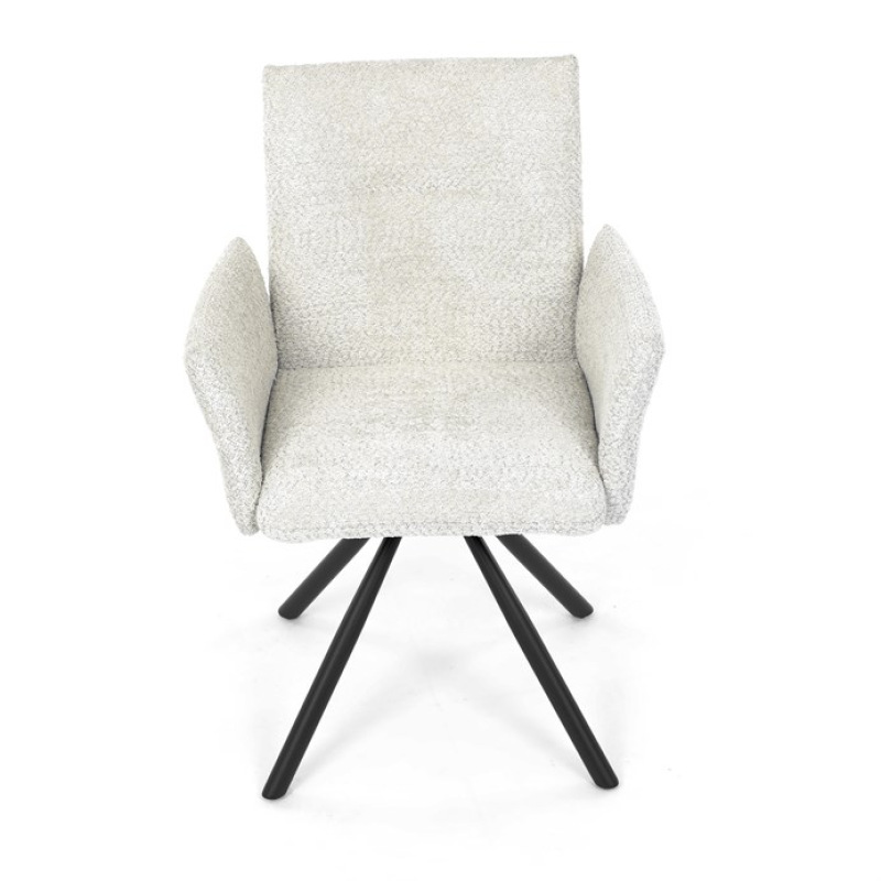 Jídelní židle, krémová, látka bouclé, DCH-W1117 CRM2 13