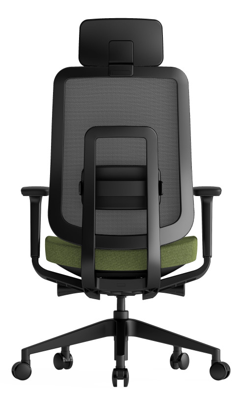 KREDE Kancelárska stolička K42 BLACK zelená 3
