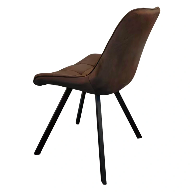 Jídelní židle, tmavě hnědá Velvet látka/ černá, SAMIRA 4