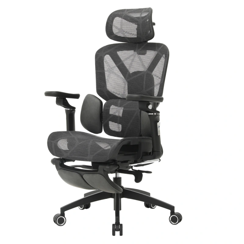 Kancelářské křeslo, tmavě šedá/černá, VILMER 1