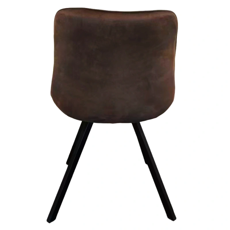 Jídelní židle, tmavě hnědá Velvet látka/ černá, SAMIRA 1