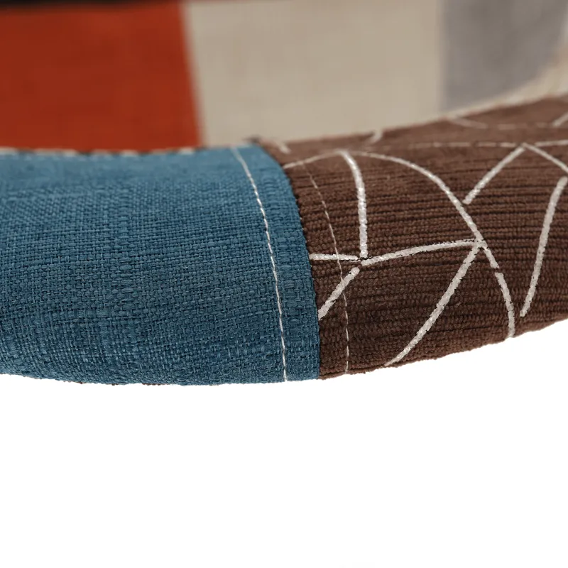 Křeslo, patchwork/buk, TOBO 4 NEW 8