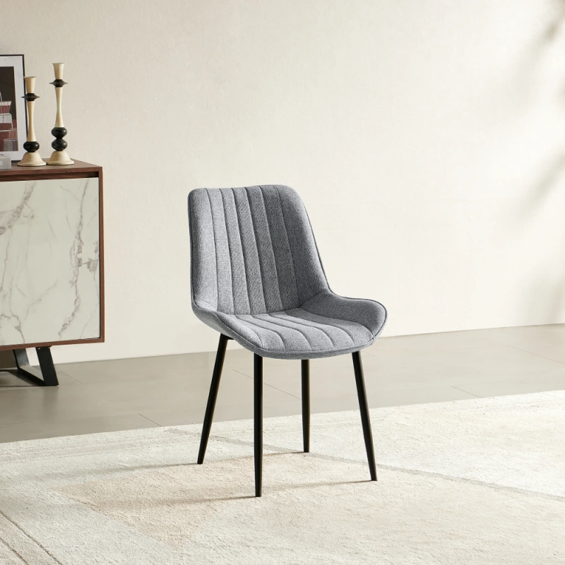 Jedálenská stolička, svetlosivá/čierna, ZAJRA 5