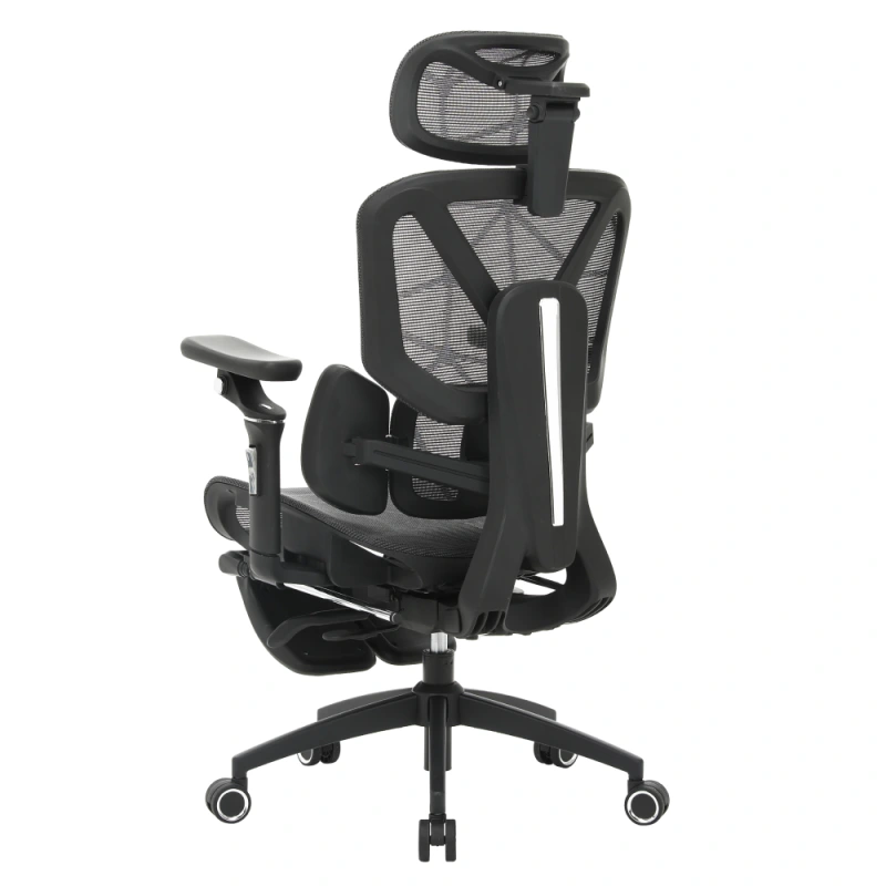 Kancelářské křeslo, tmavě šedá/černá, VILMER 17