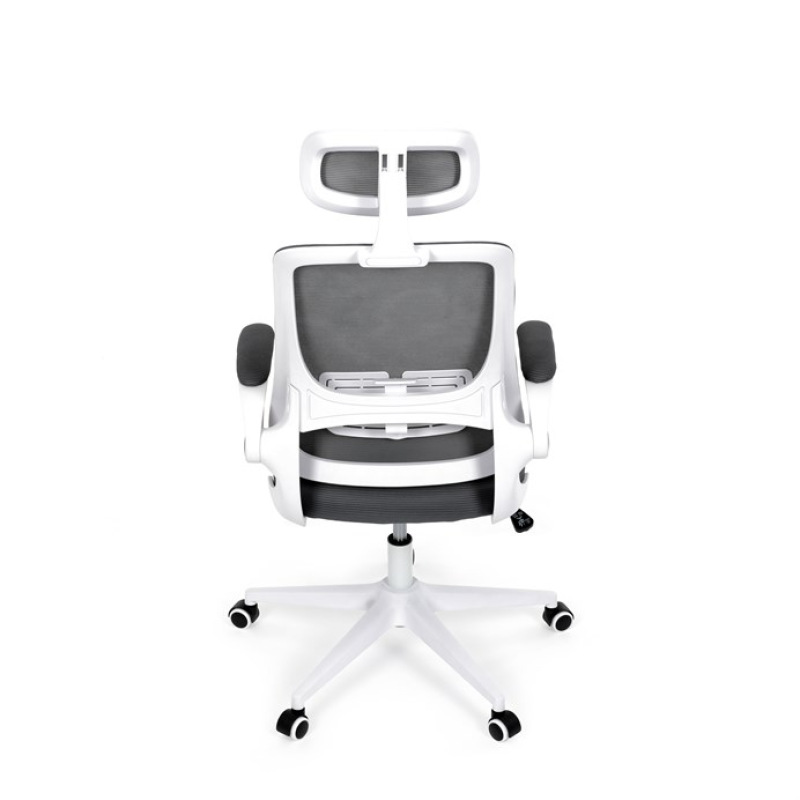 Kancelářská židle, houpací mechanismus, šedá síťovina, KA-Q843 GREY 19