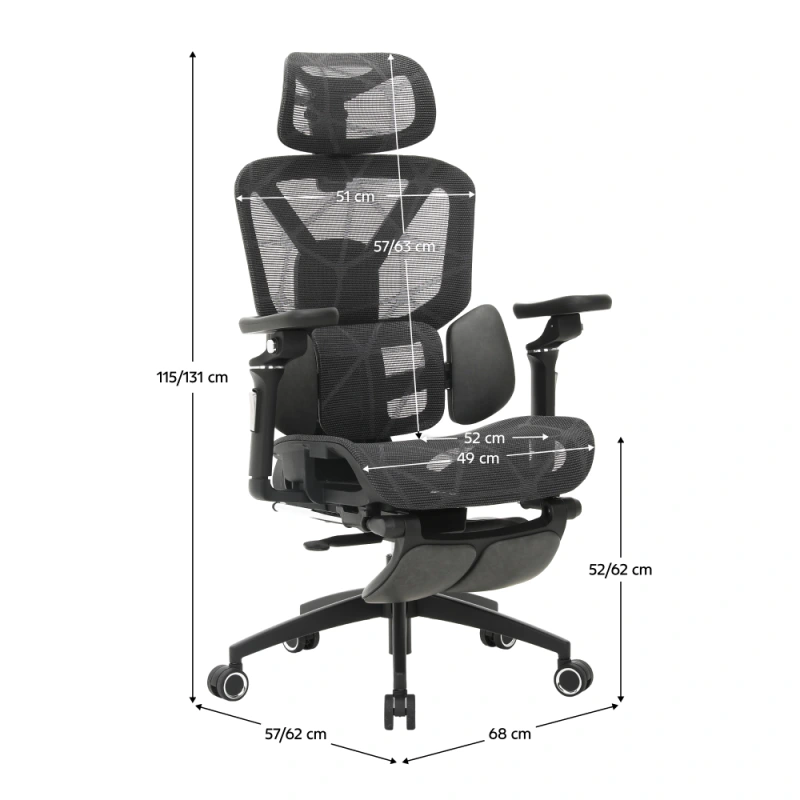 Kancelářské křeslo, tmavě šedá/černá, VILMER 20