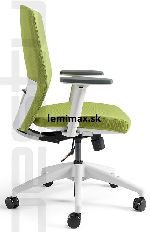 OFFICE PRO bestuhl Kancelářská židle J2 ECO WHITE BP zelená