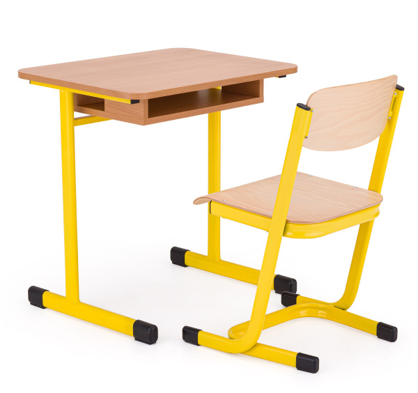 Školní žákovská jednosedadlová lavice VARIOFIX pevná, různé barvy a velikosti 1