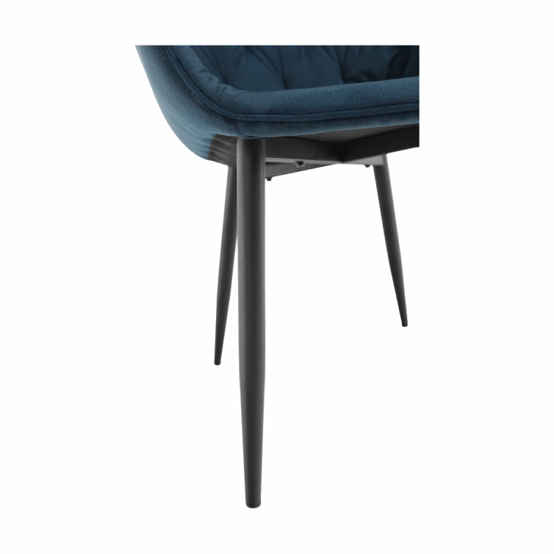 Designové křeslo, modrá Velvet látka, FEDRIS 13