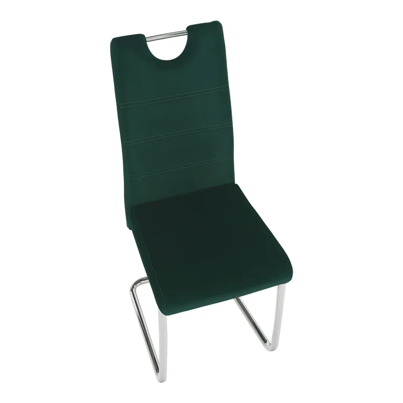 Jídelní židle, smaragdová Velvet látka, ABIRA NEW 10