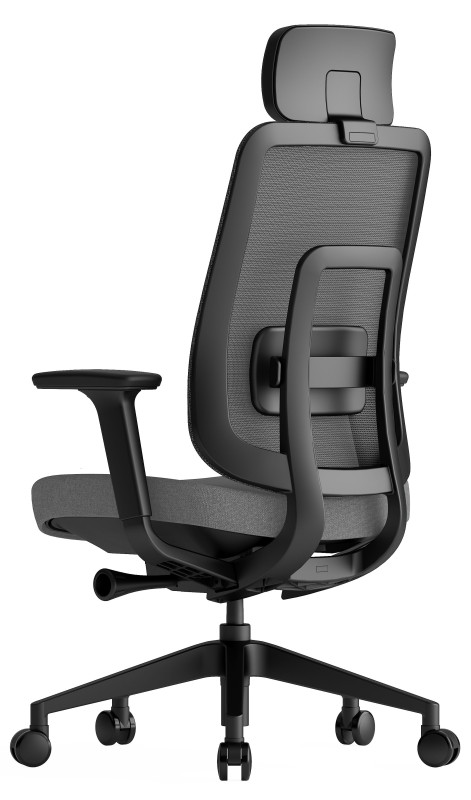 KREDE Kancelárska stolička K42 BLACK šedá 4