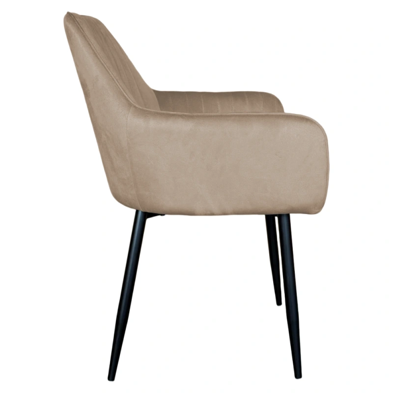 Designové křeslo, šedohnědá Taupe Velvet látka, ZIRKON NEW 2