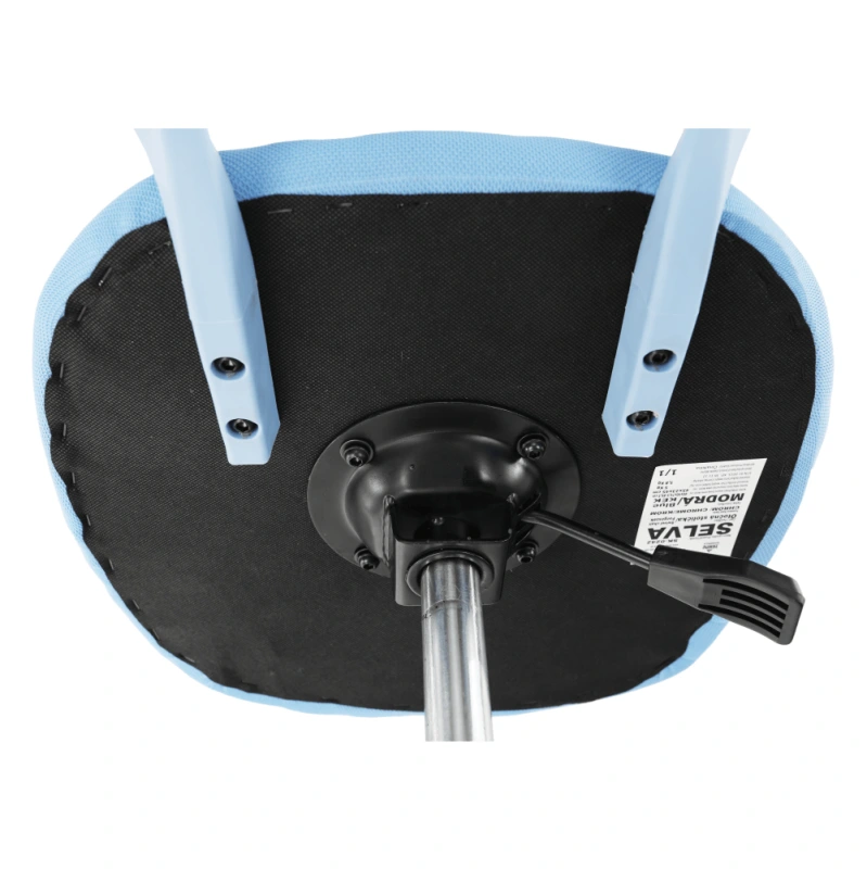 Otočná stolička, modrá/chróm, SELVA 3