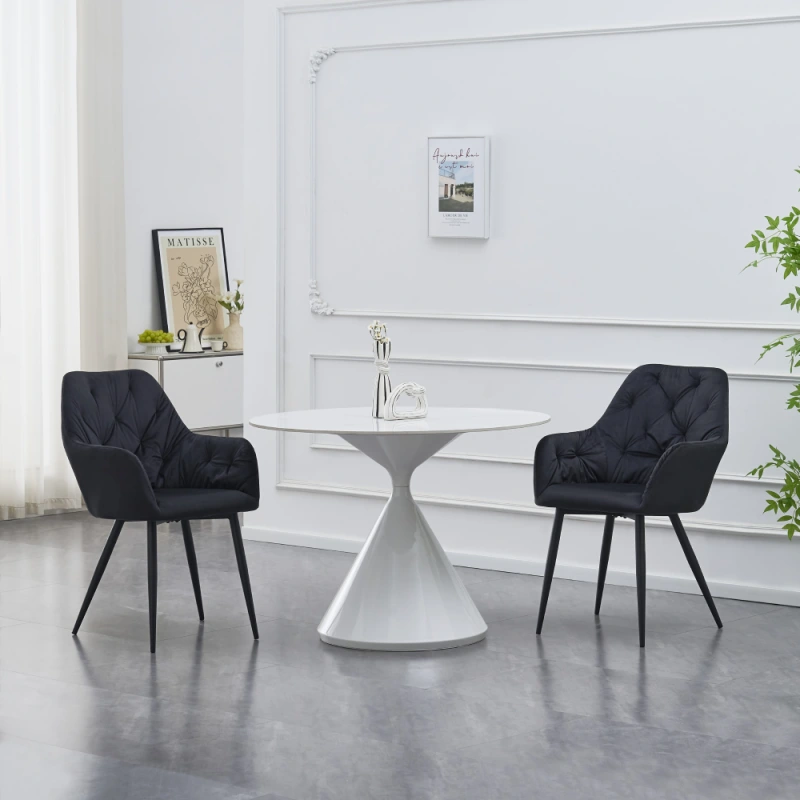 Dizajnové kreslo, čierna Velvet látka, VERIO NEW 1