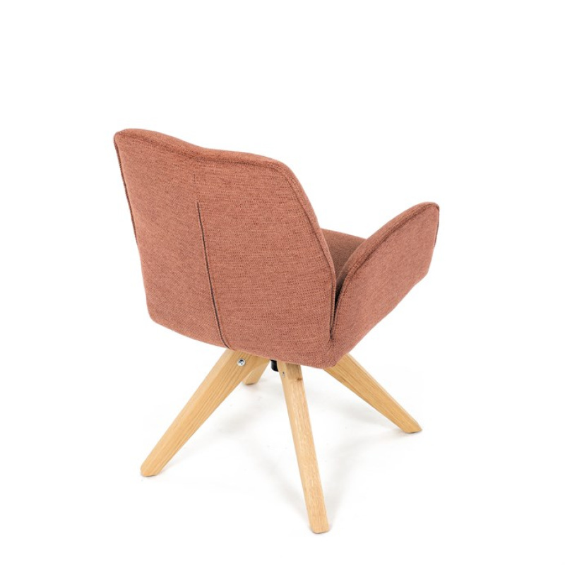 Jídelní židle, oranžová, látka, DCH-C2148 ORA2 20