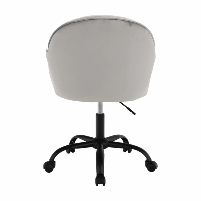 Kancelárske kreslo, Velvet látka svetlosivá/čierna, EROL 9