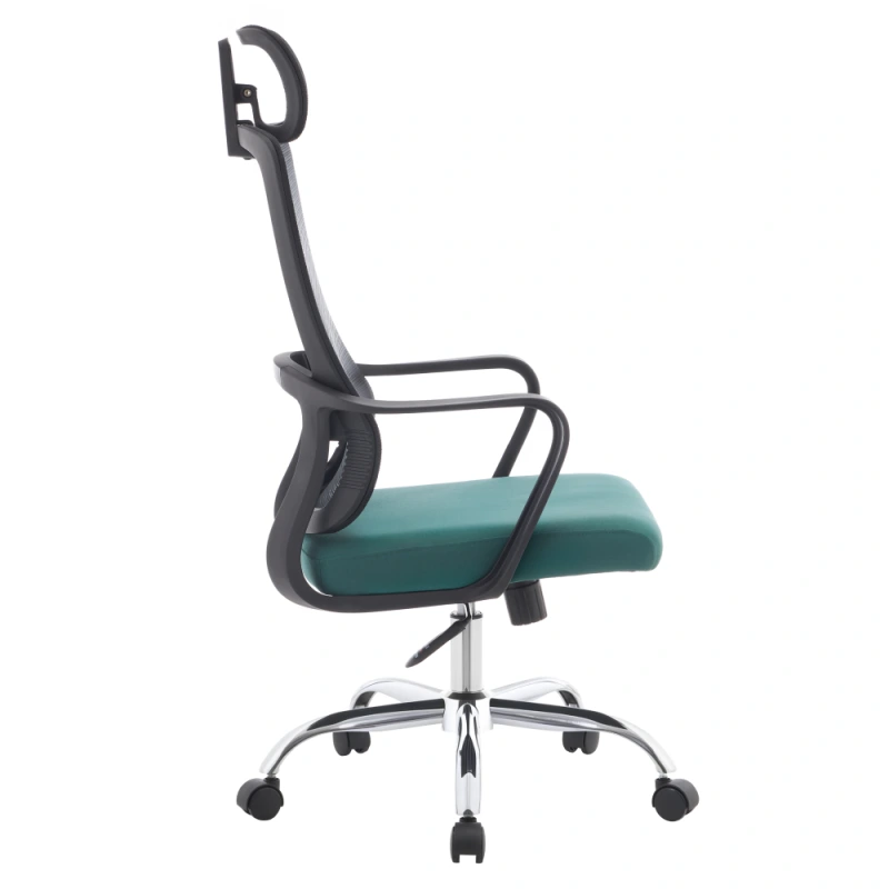 Kancelářské křeslo, černá/zelená/chrom, RANDY 2