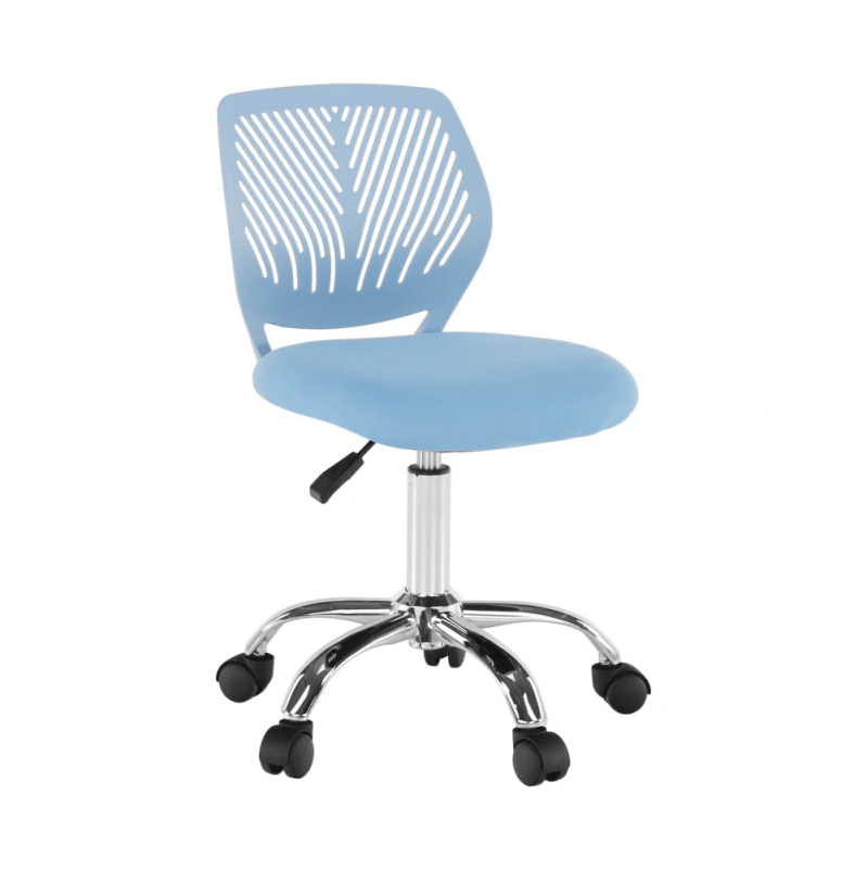 Otočná stolička, modrá/chróm, SELVA 18