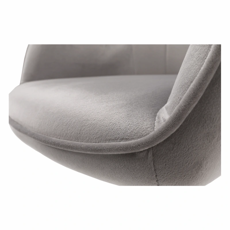 Kancelárske kreslo, Velvet látka svetlosivá/čierna, EROL 5