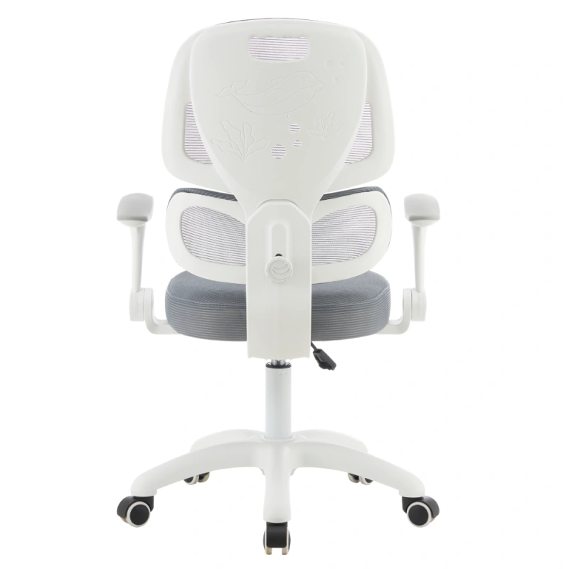 Otočná stolička, sivá/biela, LISTER 5