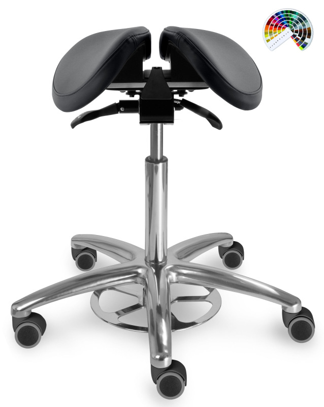 Zdravotnická židle se sedlovým opěradlem 1214 S CLEAN, čalounění ONE, AQUA CLEAN, XTREME 1