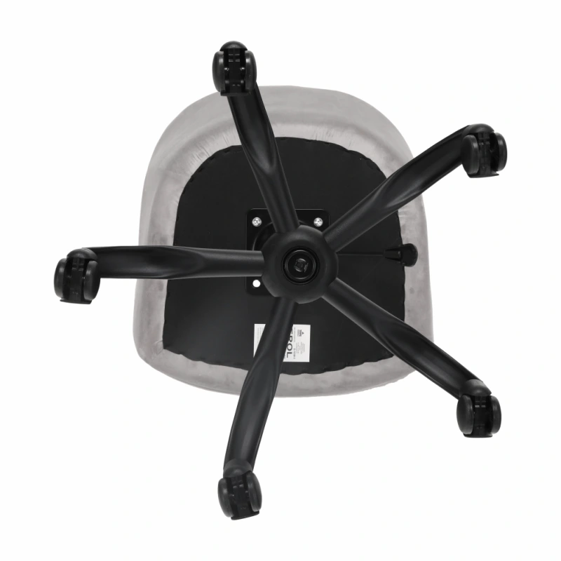 Kancelárske kreslo, Velvet látka svetlosivá/čierna, EROL 14