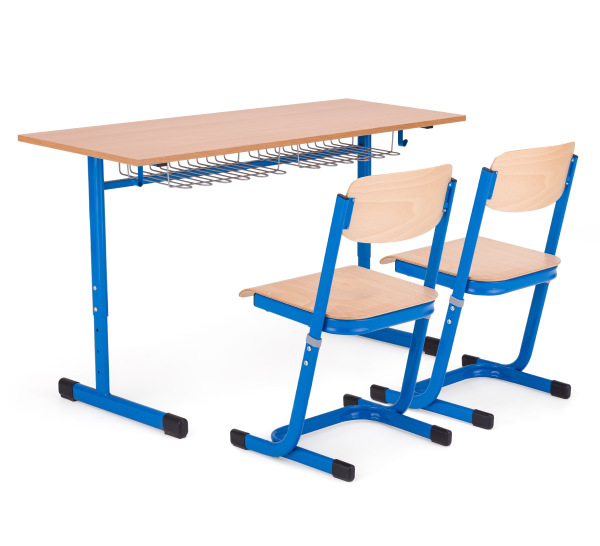 Školní žákovská dvoumístná lavice VARIOFIX pevná, různé barvy a velikosti 1