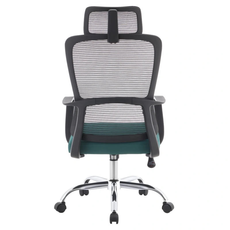 Kancelářské křeslo, černá/zelená/chrom, RANDY 4