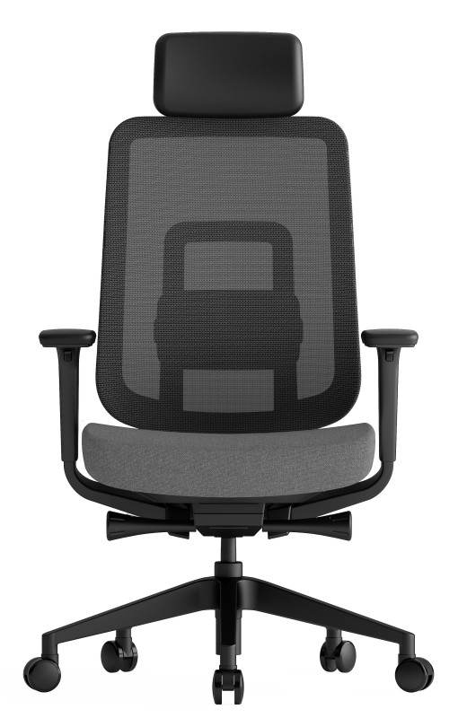 KREDE Kancelárska stolička K42 BLACK šedá 2