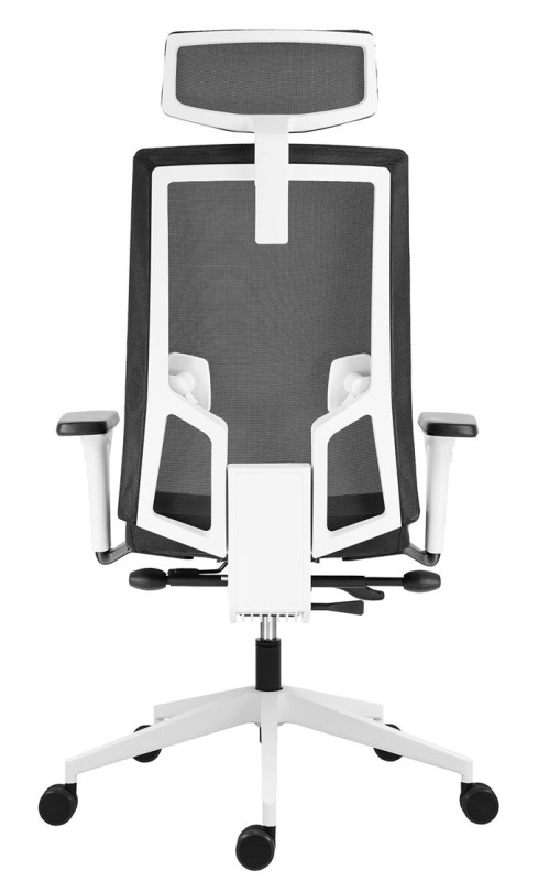 Kancelárska stolička 2900 SYN SL LAPEL BLACK WHITE čalúnenie SKAI koženka 13