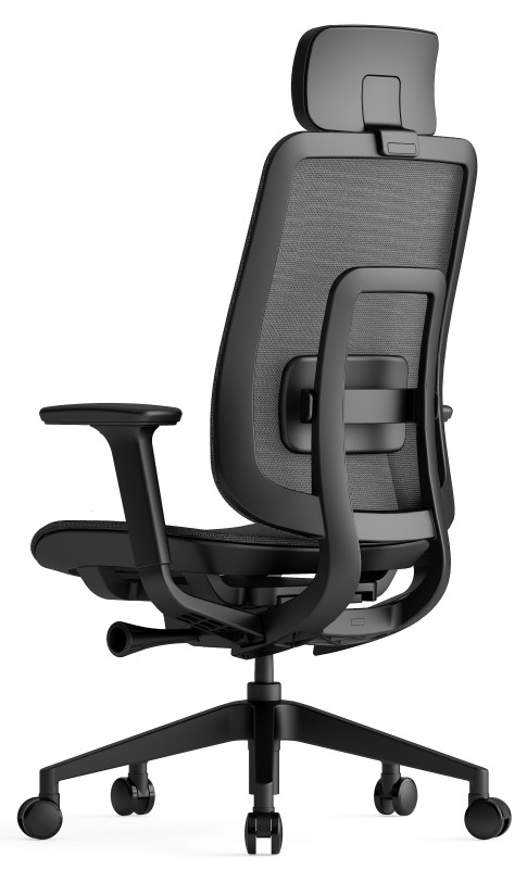KREDE Kancelárska stolička K42 BLACK FULL MESH čierna celosieť 2