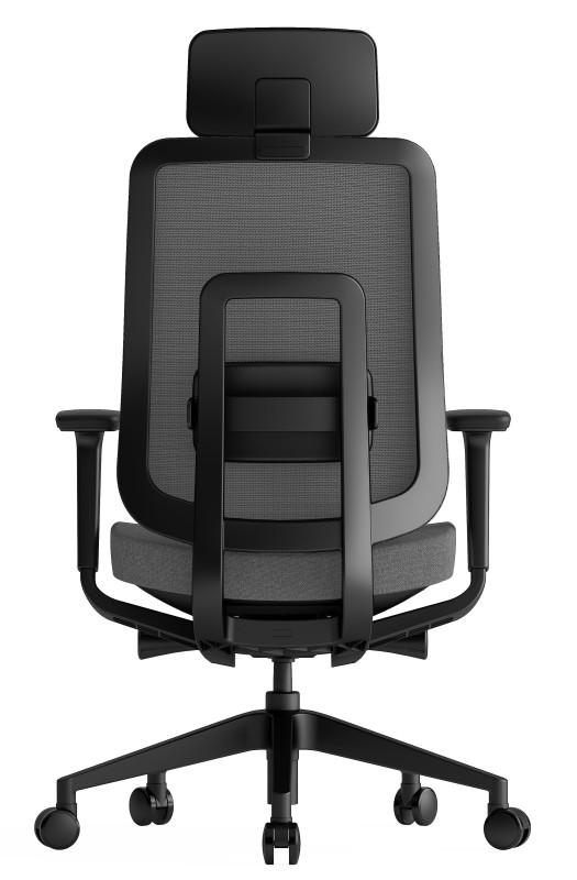 KREDE Kancelárska stolička K42 BLACK šedá 3