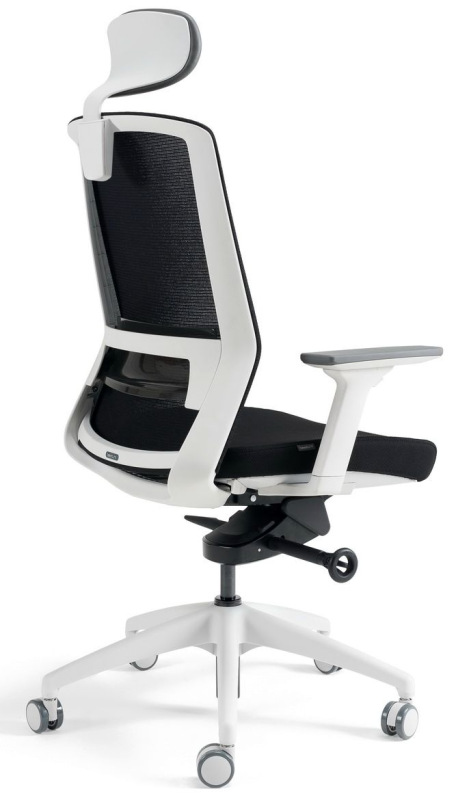 BESTUHL Kancelárska stolička J17 WHITE SP čierna 2