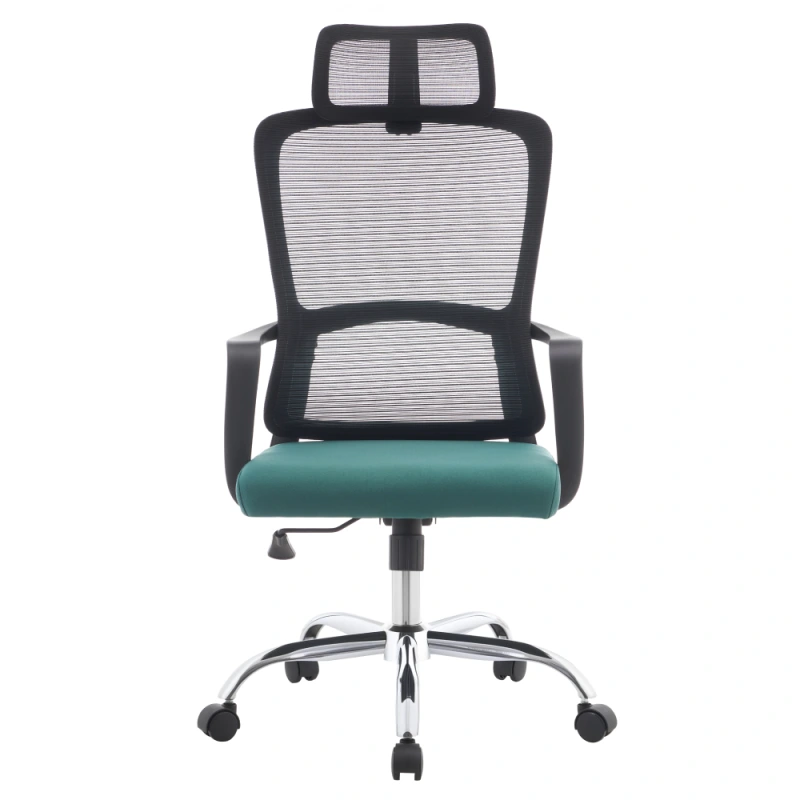 Kancelářské křeslo, černá/zelená/chrom, RANDY 1